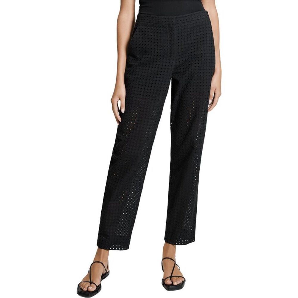 Theory Womens Eyelet Pant, Black